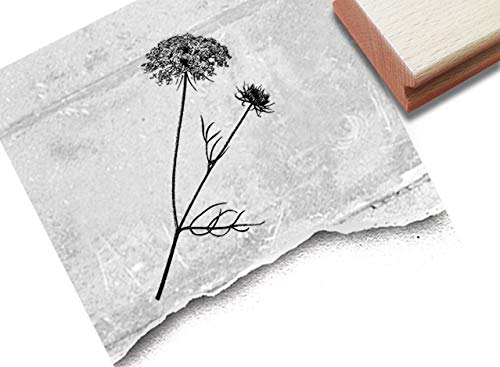 Stempel XL Vintage Flower II Natur Silhouette - Motivstempel Blume Hintergrund-Stempel Kunst Basteln Art-Journal Scrapbook Tischdeko - zAcheR-fineT von zAcheR-fineT-design