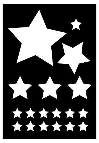 zAcheR-fineT-design Schablone Sterne- Motivschablone - Airbrusschablone - Sternschablone - Siehe Musterfotos von zAcheR-fineT-design