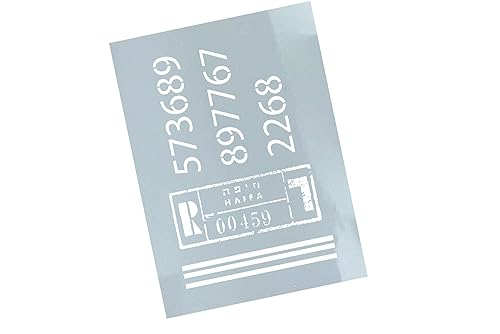Schablone Zahlenpost - Zahlenschablone Vintage Poststempel Stencil Wandschablone - Malerei Airbrush Textilgestaltung Deko Möbel Dekor - zAcheR-fineT von zAcheR-fineT-design
