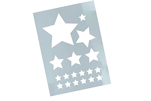 Schablone - WANDSCHABLONE Sterne S - Strukturschablone - Airbrushschablone - von zAcheR-fineT von zAcheR-fineT-design