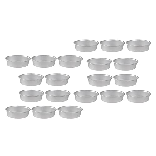 zabeto 20 Stück Mini Oval Ei Form Aluminium Legierung Metall Käse Pfanne Kuchen Form Brot Form Torten Halter Pudding Gelee von zabeto