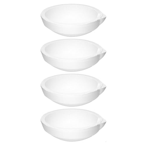 zabeto Keramik-Tiegelschale, 4 Stück, 250 G, Quarz-Schmelzschalen, Topf zum Schmelzen, Gießen, Raffinieren Von Gold, Silber, Messing zabeto Keramik-Tiegelschale, 4 Stück, 250 G, Quarz-Schmelzschalen, Topf zum Schmelzen, Gießen, Raffinieren Von Gold, Silber, Messing von zabeto