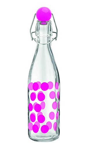ZAK Dot Dot Flasche 1 lt mit Keramik-Verschluss , fuchsia von Zak Designs