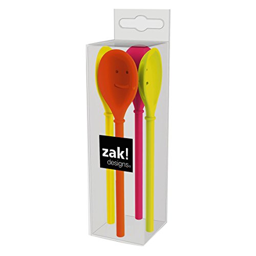 ZAK Happy Löffel 14 cm, 4-er Set, hot pop von Zak Designs