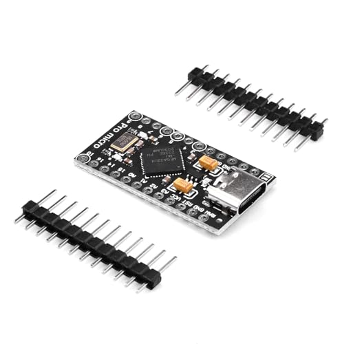 zalati Development Board Atmega32U4 5V/16MHz Bootloadered IDE Module with Pin Header Compatible with Arduino - Type-C von zalati