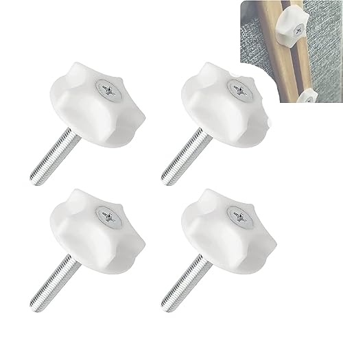 zalati Headboard Bolts 4pcs Headboard Fixings Headboard Bolts Fittings Simple Installation and Firm Fixation for Divan Bed - M8 von zalati