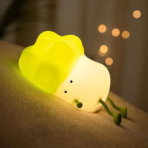 zalati LED Nachtlicht Touch Sensor Licht Wiederaufladbare 3-Level Dimmbare 30mins Timer Telefon Halter mit Kohl von zalati