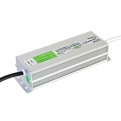 zalati LED Treiber 12V DC 60W wasserdichter IP67 Netzteil Transformator Adapter für LED Streifen Garten Licht Computer Projekt von zalati