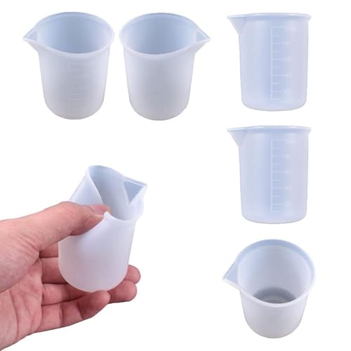 zalati Messbecher 6 Stück 100 ml Silikon Werkzeuge Mischbecher für DIY Harz Kleber Basteln zalati Messbecher 6 Stück 100 ml Silikon Werkzeuge Mischbecher für DIY Harz Kleber Basteln von zalati