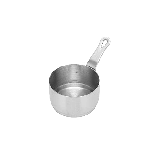 zalati Saucenpfanne Mini 304 Edelstahl Saucenbecher mit Griff, stapelbares Design zum Kochen, Backen, Picknick, Küche, Picknick, 50 ml von zalati