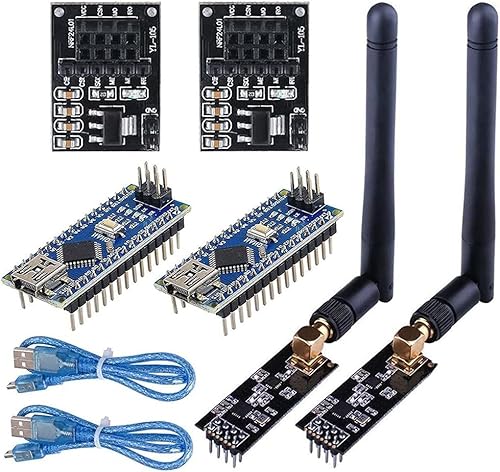 zalati Wireless Transceiver Receiver 2 Sets NRF24L01+PA+LNA RF Modul mit SMA Antenne 2,4 GHz 1100m + NRF24L01 Regler + Board Wireless Kommunikationssystem zalati Wireless Transceiver Receiver 2 Sets NRF24L01+PA+LNA RF Modul mit SMA Antenne 2,4 GHz 1100m + NRF24L01 Regler + Board Wireless Kommunikationssystem von zalati