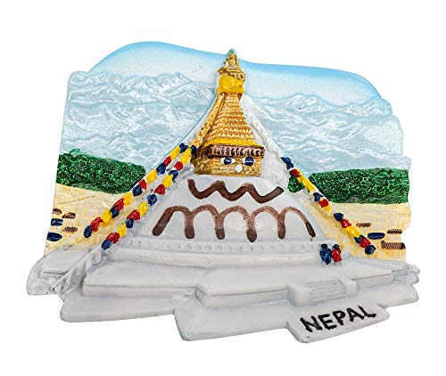 Bodhnath, Kathmandu Nepal Kühlschrankmagnet 3D Harz Souvenir Reise Aufkleber Tourist Geschenk von zamonji