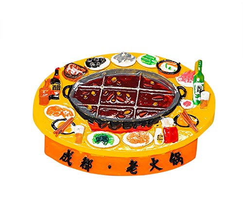 Hot Pot, Chengdu, Sichuan China 3D Kühlschrankmagnet Souvenir Tourist Geschenk Home Dekoration von zamonji