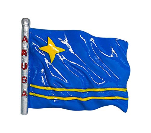 zamonji Flagge von Aruba Kühlschrankmagnet 3D Harz Souvenir Kühlschrank-Magnete Reisesouvenirs Tourist Geschenk von zamonji