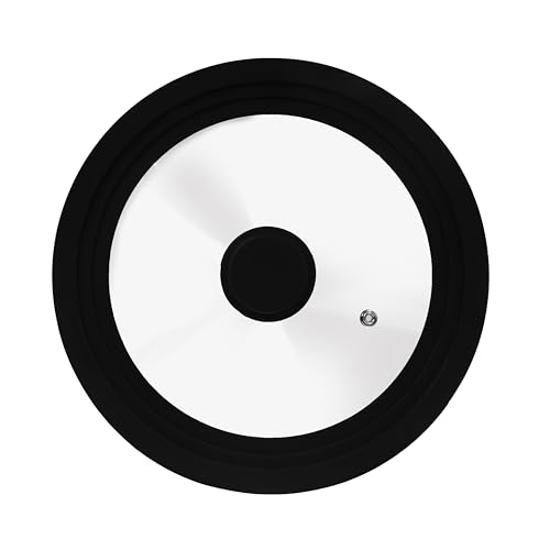 Zanetti, Universaldeckel, Glasdeckel für Töpfe und Pfannen, hitzebeständiger Silikonrand, geeignet für Durchmesser 22 cm, 24 cm, 26 cm Zanetti, Universaldeckel, Glasdeckel für Töpfe und Pfannen, hitzebeständiger Silikonrand, geeignet für Durchmesser 22 cm, 24 cm, 26 cm von Zanetti