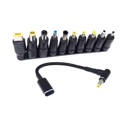 zaoalife Typ C USB C Buchse Eingang auf DC Power PD Kabel, Universal Laptop Notebook Eingang DC Stecker Set, Laptop Ladegerät Adapter zaoalife Typ C USB C Buchse Eingang auf DC Power PD Kabel, Universal Laptop Notebook Eingang DC Stecker Set, Laptop Ladegerät Adapter von zaoalife