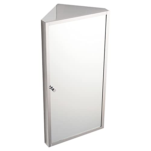 Spiegelschränke Dreieck Edelstahl-Badezimmer-Corner Aluminium Badezimmerspiegel Box Sanitär Badezimmerspiegel Wandhängeschrank WC Lagerschrank von zaqiming