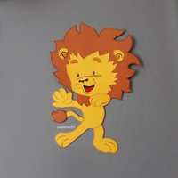 Fensterbild, Mutiger Löwe, Tonkarton, Frühling, Dekoration, Kinderdeko, Fensterdeko, Sommer von zauberhand12