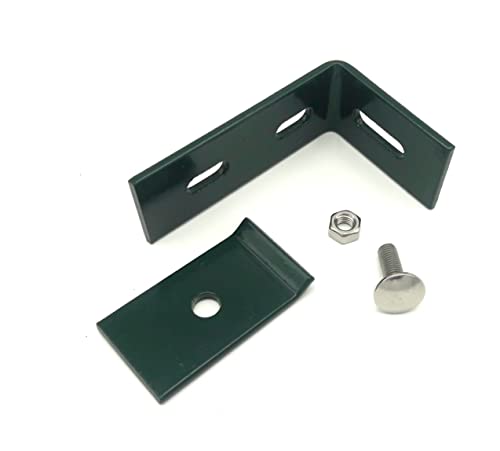 5x Wandanschlusswinkel Doppelstabmattenzaun Zaun grün mit Schraube Mutter Halterung Befestigung Montage KIT SET 5x Wandanschlusswinkel Doppelstabmattenzaun Zaun grün mit Schraube Mutter Halterung Befestigung Montage KIT SET von zaun-anhalt