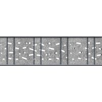 Sichtschutzstreifen Design Vlies Criss Cross für Doppelstabmatten Hellgrau 2,6m von zaun|zu®
