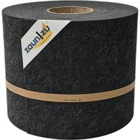 Sichtschutzstreifen Design Vlies für Doppelstabmatten Schwarzgrau 26m von zaun|zu®