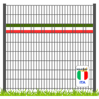 Sichtschutzstreifen Fanartikel Italien für Doppelstabmatten Akzentstreifen von zaun|zu®