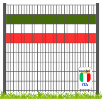Sichtschutzstreifen Fanartikel Italien für Doppelstabmatten Volle Streifenbreite von zaun|zu®