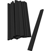 Sichtschutzstreifen Klemmschiene für Zaunblende Schwarz 20er Pack von zaun|zu®