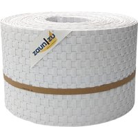 Sichtschutzstreifen Rattan für Doppelstabmatten UV-beständig Weiß 10x 2,55m von zaun|zu®