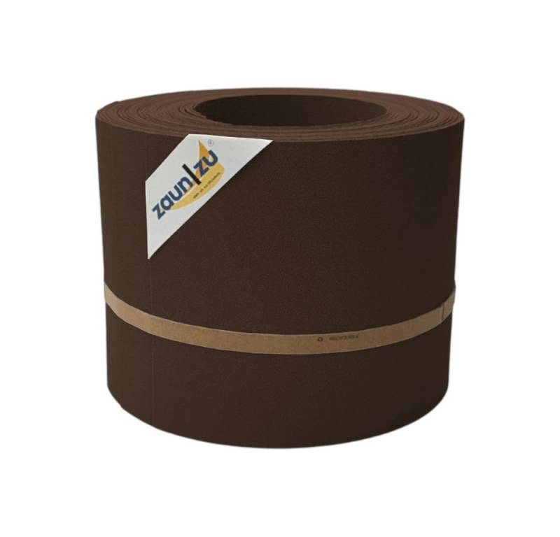 zaunzu Sichtschutzstreifen PP Sichtschutzstreifen Doppelstabzaun Braun,10x 2,55m, (10x Einzelstreifen, Praktisch in einer Rolle), 5 Jahre garantierte Farbechtheit von zaunzu