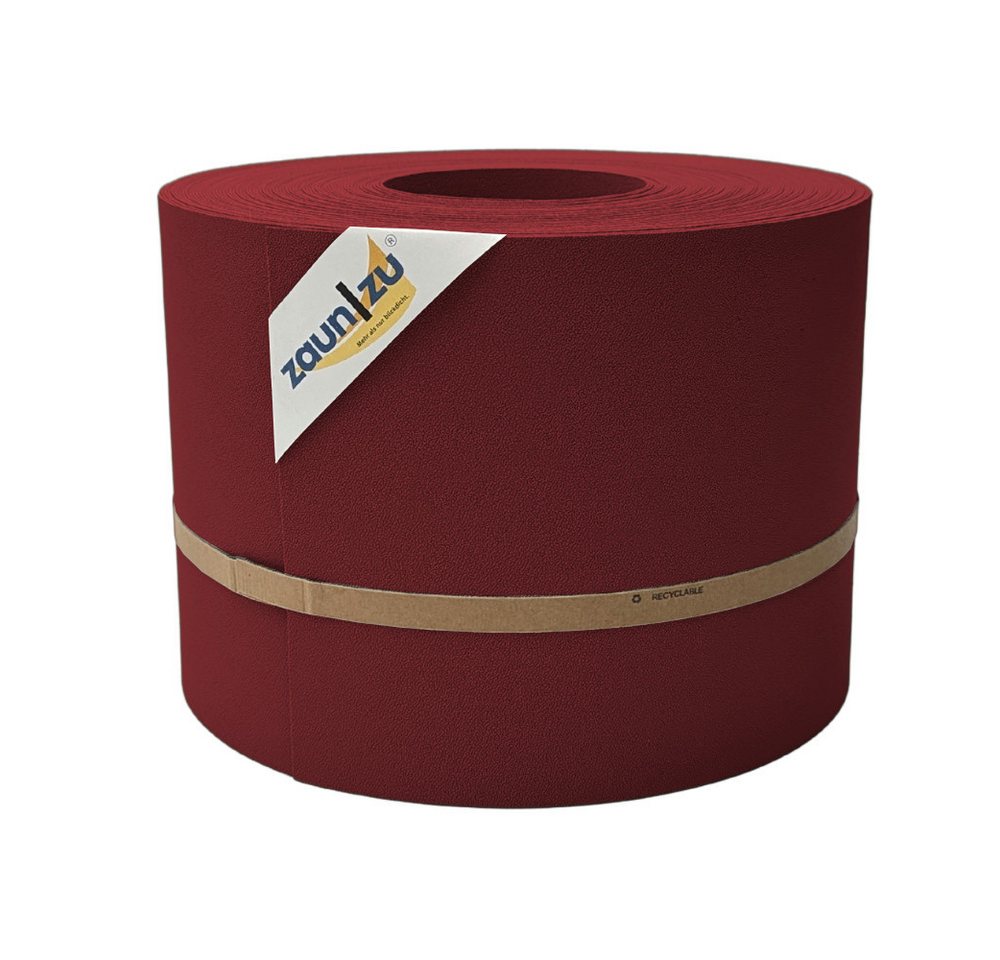 zaunzu Sichtschutzstreifen PP für Doppelstabmatten Zaunblende Bordeauxrot, 35m, (1 Rolle, Premium Sichtschutz), 5 Jahre garantierte Farbechtheit - UV-beständig von zaunzu