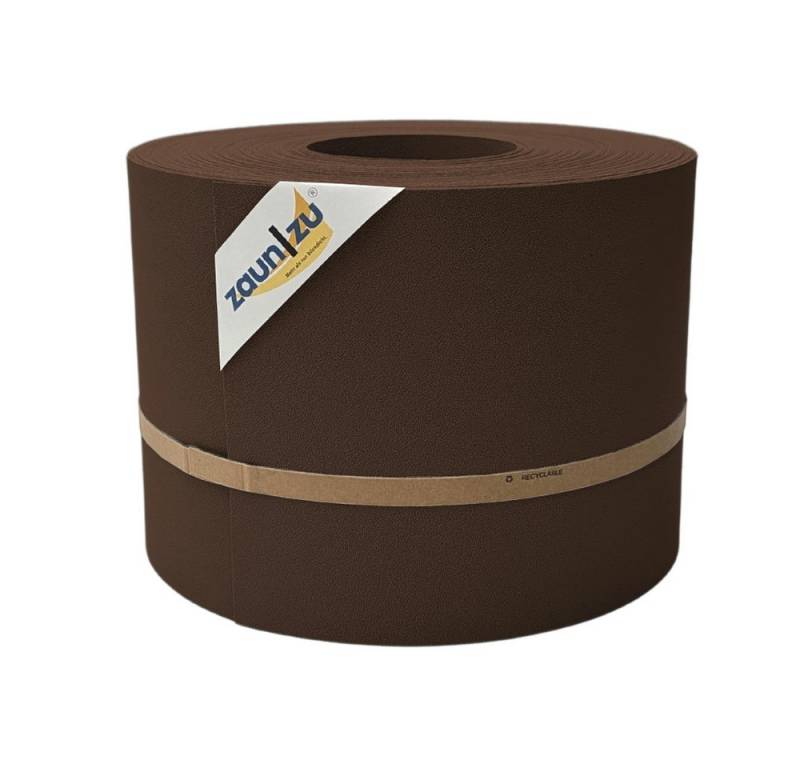 zaunzu Sichtschutzstreifen PP für Doppelstabmatten Zaunblende Braun, 35m, (1 Rolle, Premium Sichtschutz), 5 Jahre garantierte Farbechtheit - UV-beständig von zaunzu