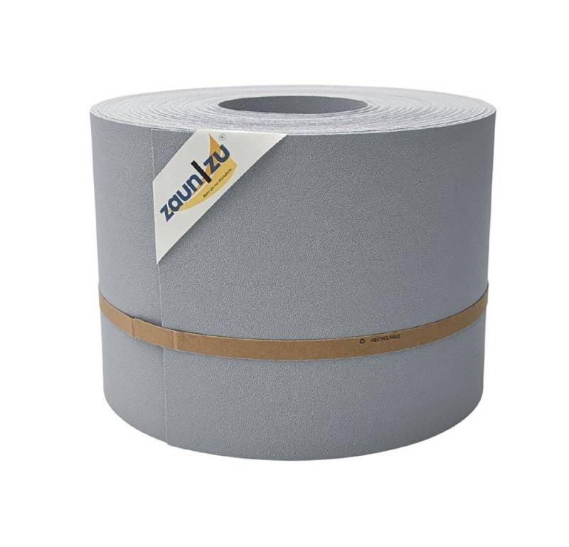 zaunzu Sichtschutzstreifen PP für Doppelstabmatten Zaunblende Fenstergrau, 35m, (1 Rolle, Premium Sichtschutz), 5 Jahre garantierte Farbechtheit - UV-beständig von zaunzu