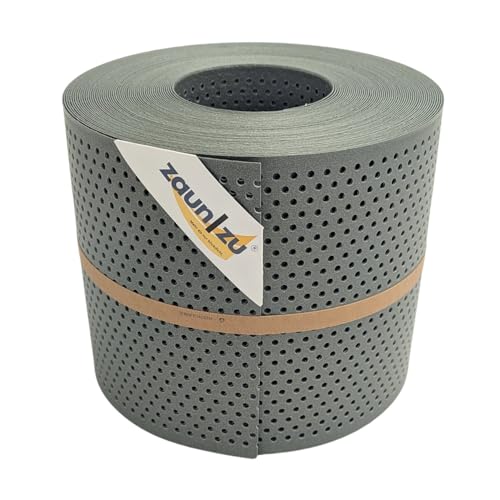 zaun|zu® ECO gelocht Zaunblende mit 20% Lochmuster: Sichtschutzstreifen Polyal für Doppelstabmatten Sichtschutz Made in Germany von zaun|zu