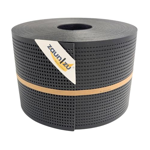 zaun|zu® ECO gelocht Zaunblende mit 30% Lochmuster: Sichtschutzstreifen Polyal für Doppelstabmatten Sichtschutz Made in Germany von zaun|zu