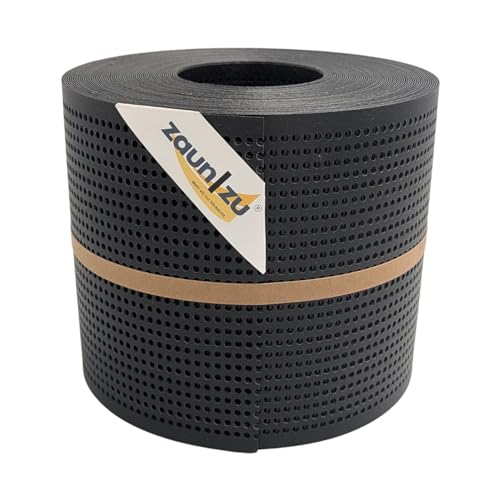 zaun|zu® ECO gelocht Zaunblende mit 30% Lochmuster: Sichtschutzstreifen Polyal für Doppelstabmatten Sichtschutz Made in Germany von zaun|zu