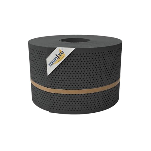 zaun|zu® Premium gelocht Zaunblende mit 20% Lochmuster: Sichtschutzstreifen PP für Doppelstabmatten Sichtschutz Made in Germany von zaun|zu