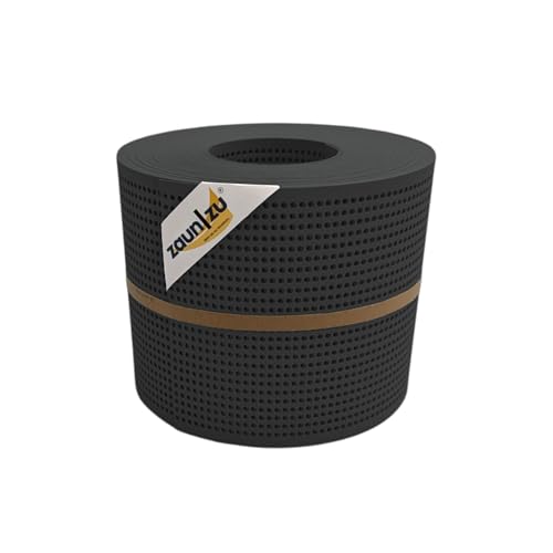 zaun|zu® Premium gelocht Zaunblende mit 30% Lochmuster: Sichtschutzstreifen PP für Doppelstabmatten Sichtschutz Made in Germany von zaun|zu