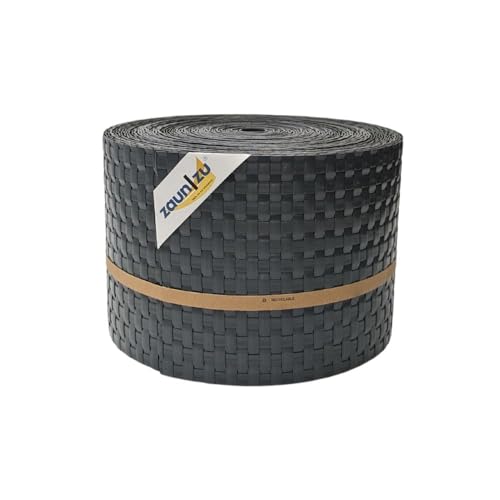 zaun|zu® Rattan 26 m Rolle: Sichtschutzstreifen PE für Doppelstabmatten UV-beständiger Sichtschutz | Zaunblende Made in Germany von zaun|zu
