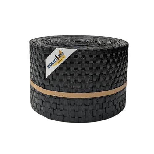zaun|zu® Rattan 26 m Rolle: Sichtschutzstreifen PE für Doppelstabmatten UV-beständiger Sichtschutz | Zaunblende Made in Germany von zaun|zu