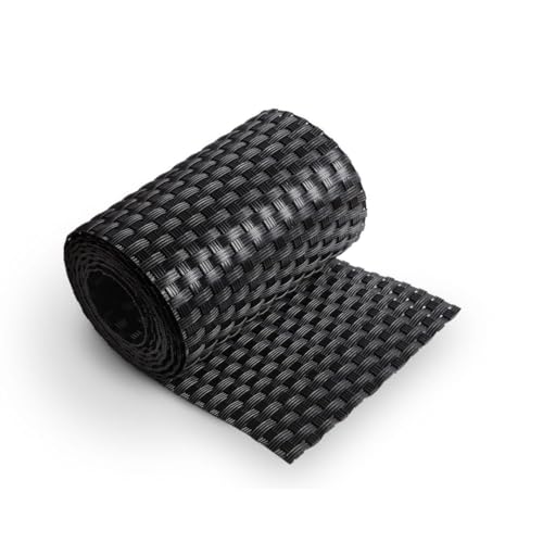 zaun|zu® Rattan Einzelstreifen 2,55 m: Sichtschutzstreifen PE für Doppelstabmatten UV-beständiger Sichtschutz | Zaunblende Made in Germany von zaun|zu