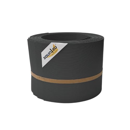 zaun|zu® Rille 10x Einzelstreifen 2,55 m: Sichtschutzstreifen PP für Doppelstabmatten UV-beständiger Sichtschutz | Zaunblende Made in Germany von zaun|zu