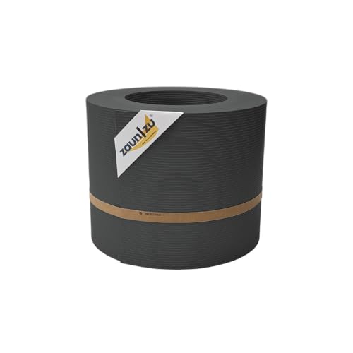 zaun|zu® Rille 26m Rolle: Sichtschutzstreifen PP für Doppelstabmatten UV-beständiger Sichtschutz | Zaunblende Made in Germany von zaun|zu
