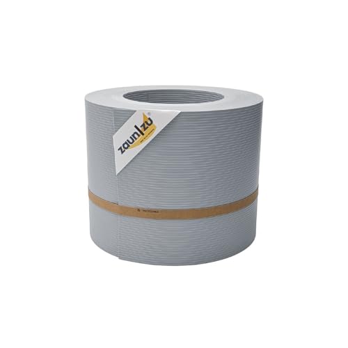 zaun|zu® Rille 26m Rolle: Sichtschutzstreifen PP für Doppelstabmatten UV-beständiger Sichtschutz | Zaunblende Made in Germany von zaun|zu