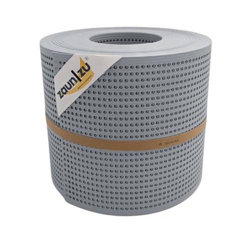 zaun|zu® Rille GELOCHT 30% Muster Sichtschutzstreifen PP für Doppelstabmatten UV-beständiger Sichtschutz | Zaunblende Made in Germany von zaun|zu