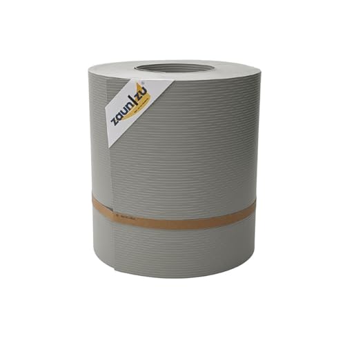 zaun|zu® Rille Maxi 26m Rolle: Sichtschutzstreifen PP für Doppelstabmatten UV-beständiger Sichtschutz | Zaunblende Made in Germany von zaun|zu
