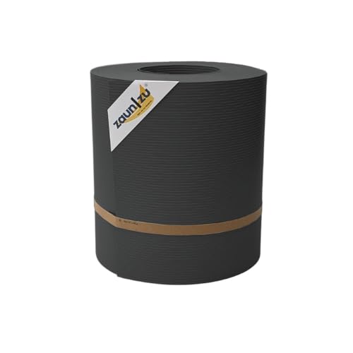 zaun|zu® Rille Maxi 26m Rolle: Sichtschutzstreifen PP für Doppelstabmatten UV-beständiger Sichtschutz | Zaunblende Made in Germany von zaun|zu