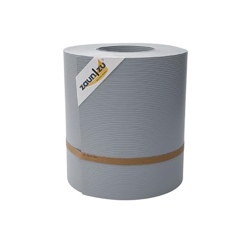 zaun|zu® Rille Maxi 26m Rolle: Sichtschutzstreifen PP für Doppelstabmatten UV-beständiger Sichtschutz | Zaunblende Made in Germany von zaun|zu