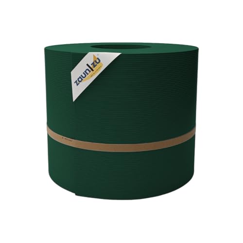 zaun|zu® Rille Maxi 50m Rolle: Sichtschutzstreifen PP für Doppelstabmatten UV-beständiger Sichtschutz | Zaunblende Made in Germany von zaun|zu