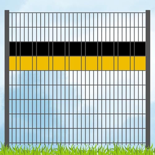 zaun|zu Sichtschutzstreifen in Vereinsfarben - Set SCHWARZ-GELB von zaun|zu